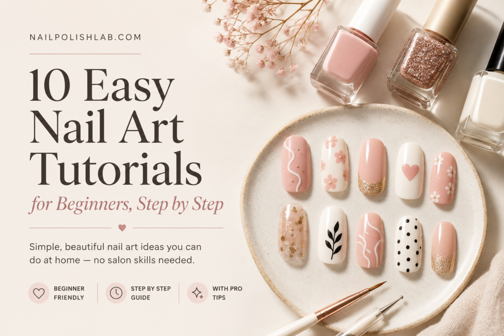 10 Easy Nail Art Tutorials for Beginners | NailPolishLab
