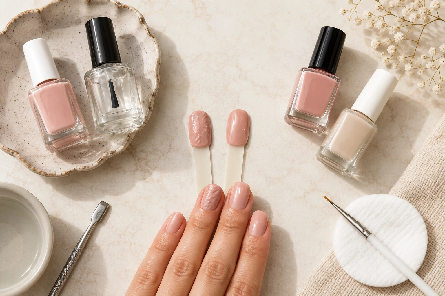 Common causes and fixes for nail polish wrinkling after top coat